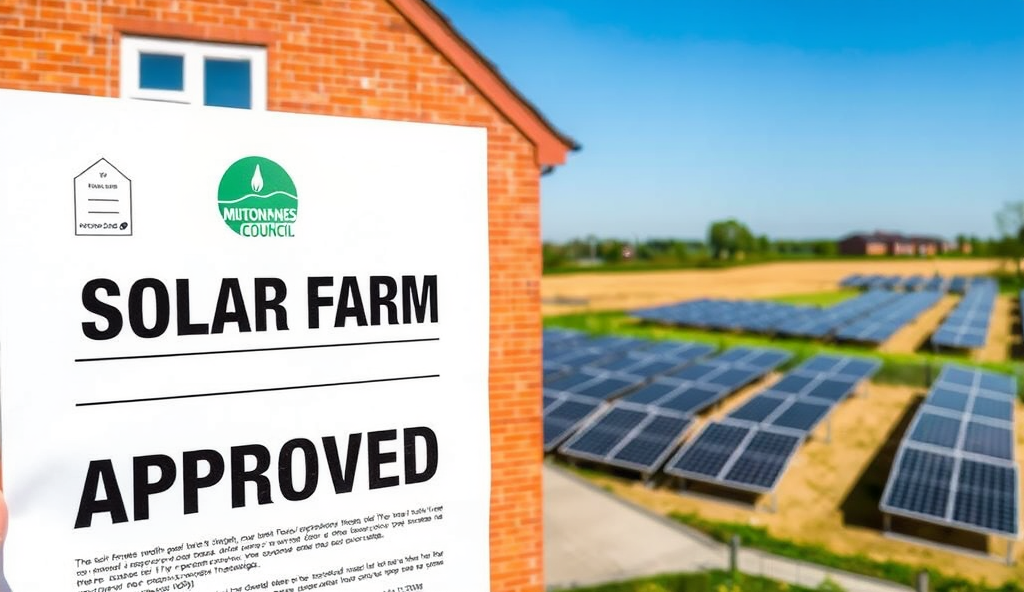 Featured Image for solar farm approvals update for Milton Keynes households