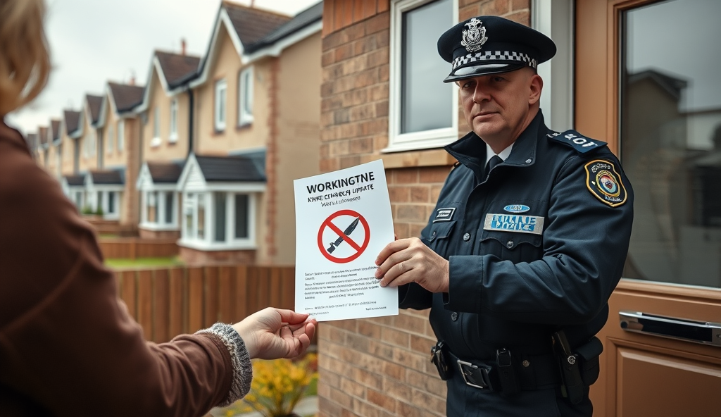 Featured Image for knife crime strategy update for Workington households