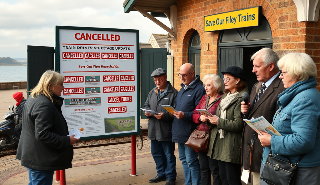 Introduction: Train Service Disruptions in Filey Due to Driver Shortage