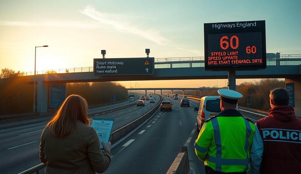 Introduction to Smart Motorway Rules on the M1 near Watford
